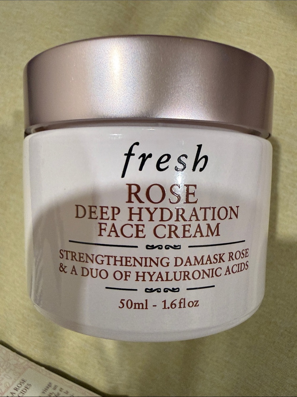 Fresh Rose Deep Hydration Face Cream - Damask Rose and Hyaluronic Acid